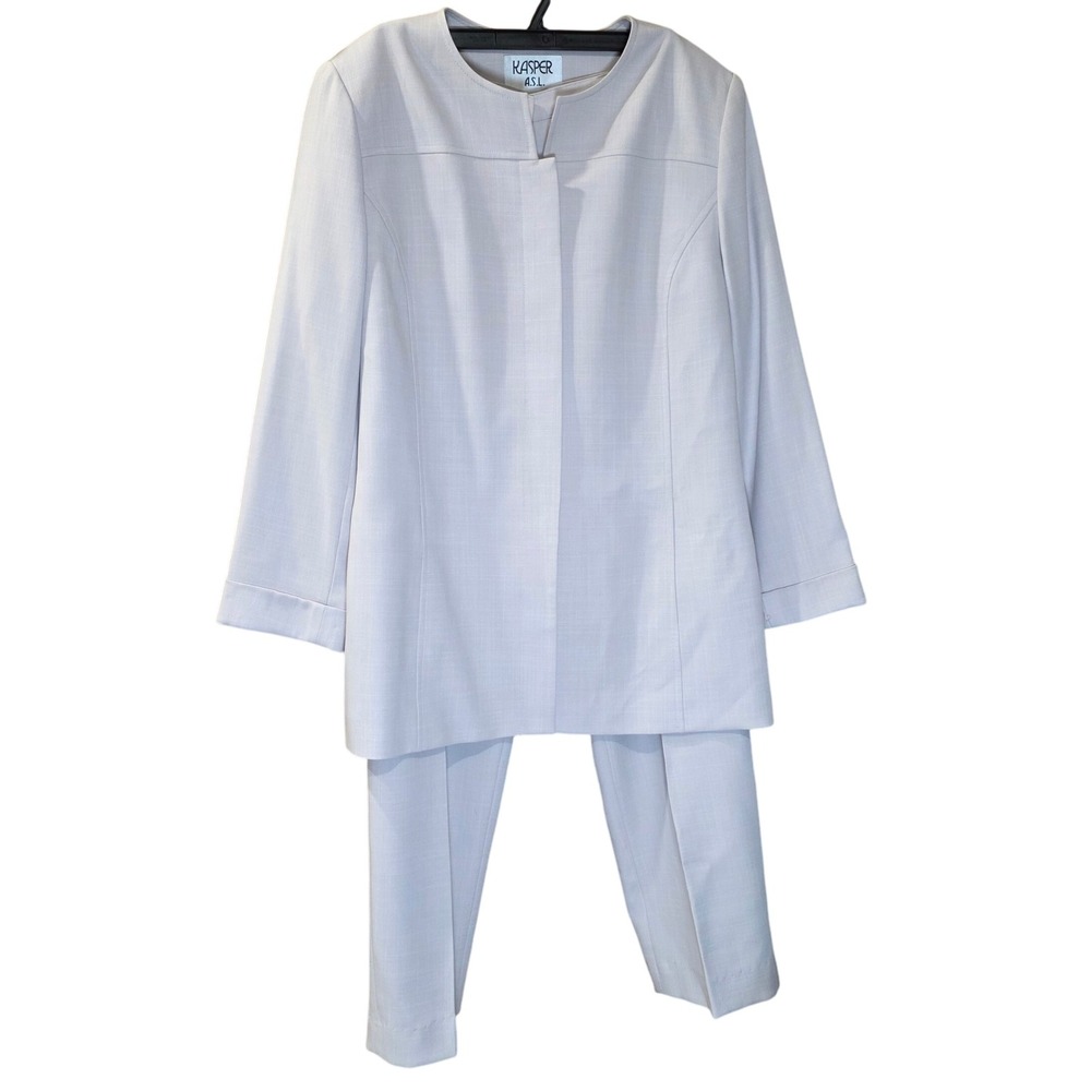 Kasper For ASL Classic Jacket Pant Suit Set 2 Piece‎ Career Workwear Elegant 12